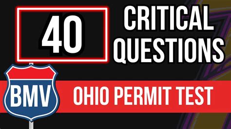 ohio bmv permit test cost